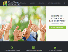 Tablet Screenshot of capfundfinancial.com